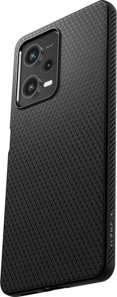 Spigen Liquid Air - dėklas skirtas Xiaomi Redmi Note 12 Pro 5G / POCO X5 Pro 5G Juodas