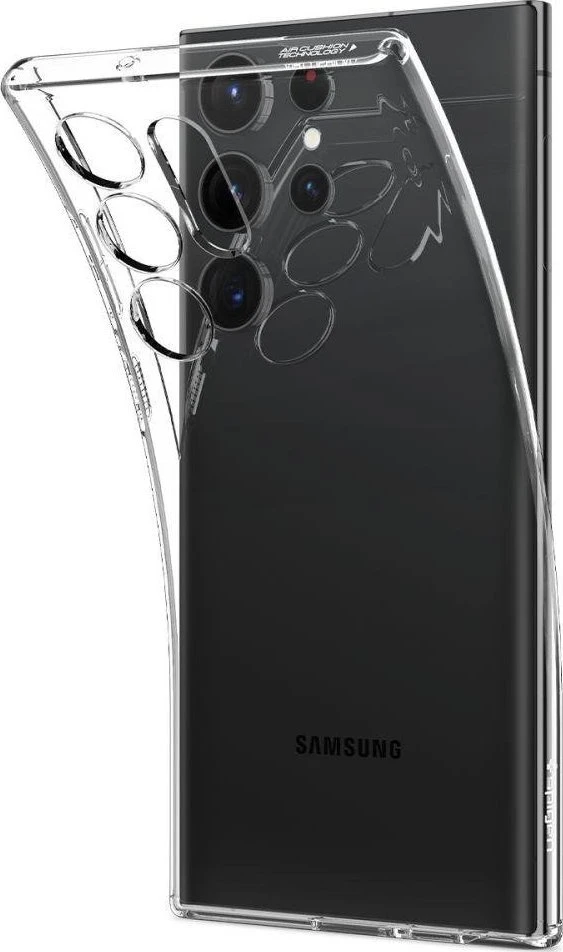 Spigen Liquid Crystal dėklas skirtas Samsung Galaxy S23 Ultra, spalva - Crystal Clear