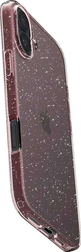 Dėklas Spigen Liquid Crystal Glitter, Rose Quartz - iPhone 16