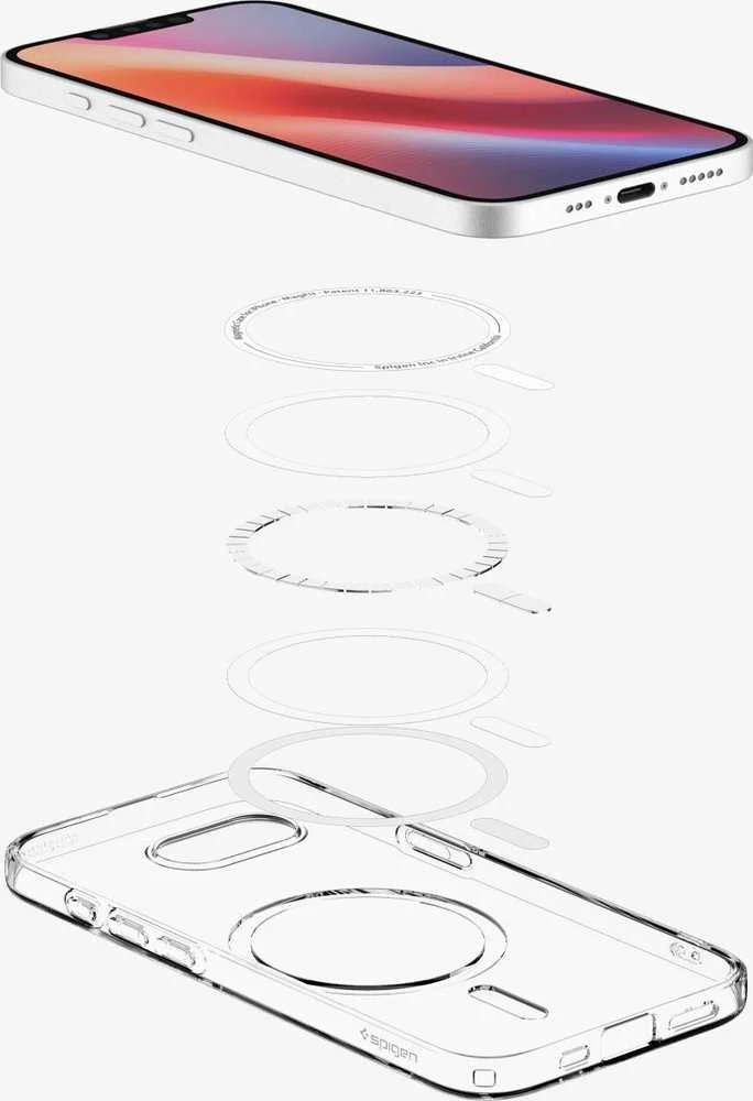 „Spigen Liquid Crystal MagSafe“ dėklas, skirtas „iPhone 16e / 17e“ – skaidrus