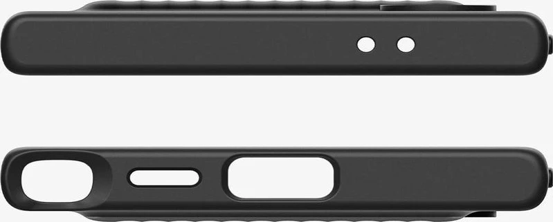 Dėklas Spigen Liquid Slot, matte juodas - Samsung Galaxy S24 Ultra