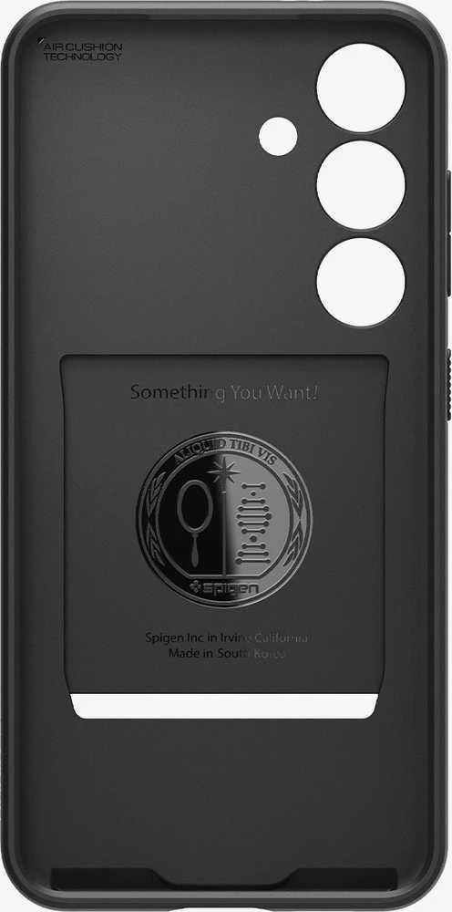 Dėklas Spigen Liquid Slot, matte juodas - Samsung Galaxy S24+