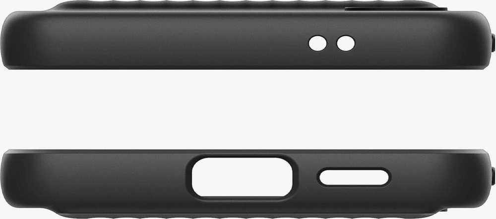 Dėklas Spigen Liquid Slot, matte juodas - Samsung Galaxy S24+