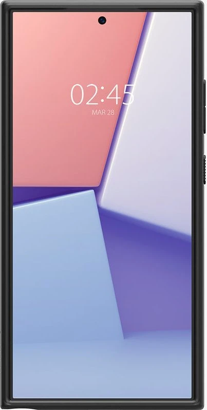 Dėklas Spigen Liquid Slot, matte juodas - Samsung Galaxy S24 Ultra