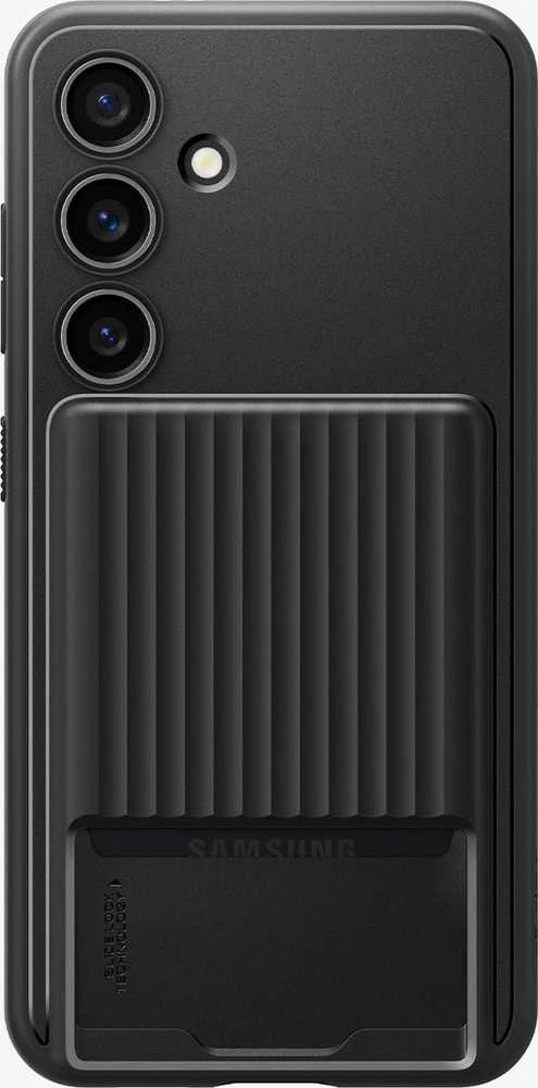 Dėklas Spigen Liquid Slot, matte juodas - Samsung Galaxy S24+