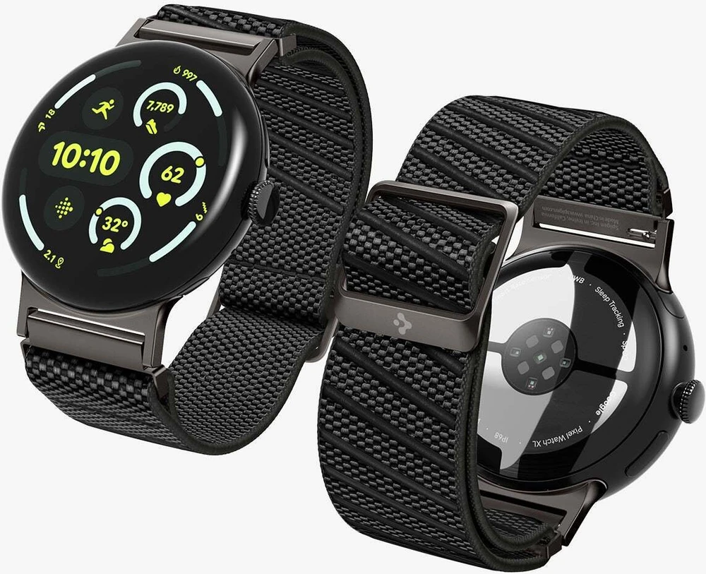 Spigen Lite Fit X Band, juodas - Google Pixel Watch 4/3/2/1 41mm