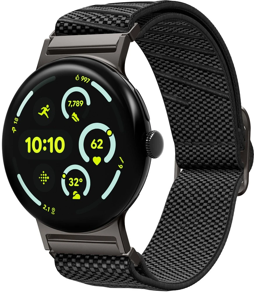 Spigen Lite Fit X V2, juodos spalvos – Google Pixel Watch 4/3 45mm