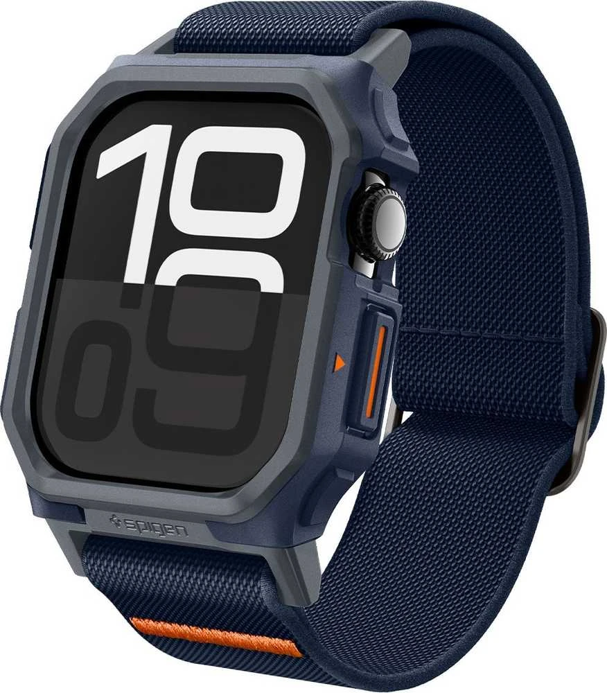 „Spigen Lite Fit Pro“ dirželis, skirtas „Apple Watch 10“ (46 mm), tamsiai mėlynas, Mėlyna