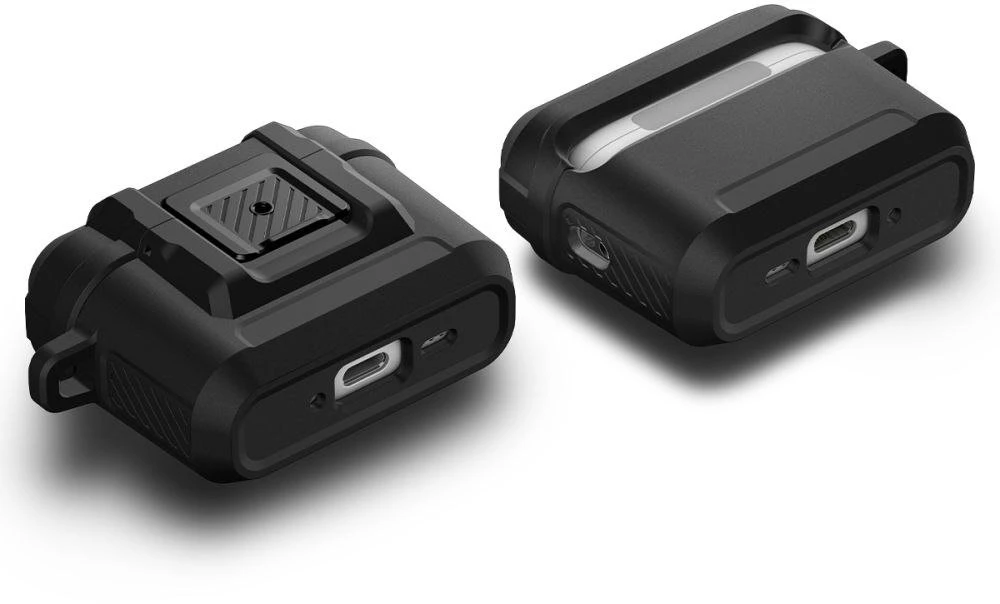 Dėklas Spigen Lock Fit, matte juodas - AirPods Pro 3