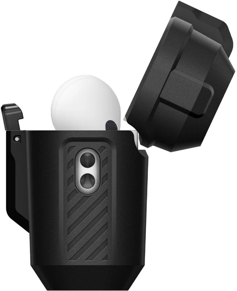 Dėklas Spigen Lock Fit, matte juodas - AirPods Pro 3