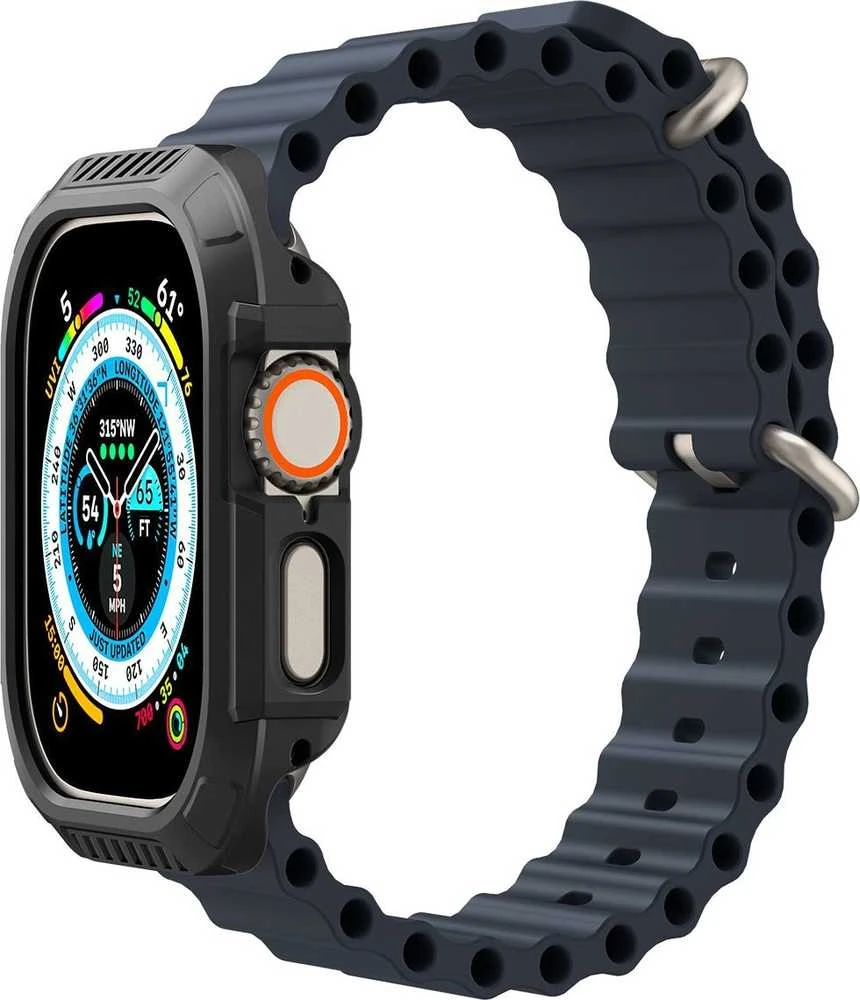 Spigen Lock Fit, juodas - Apple Watch Ultra 2/Ultra 49mm