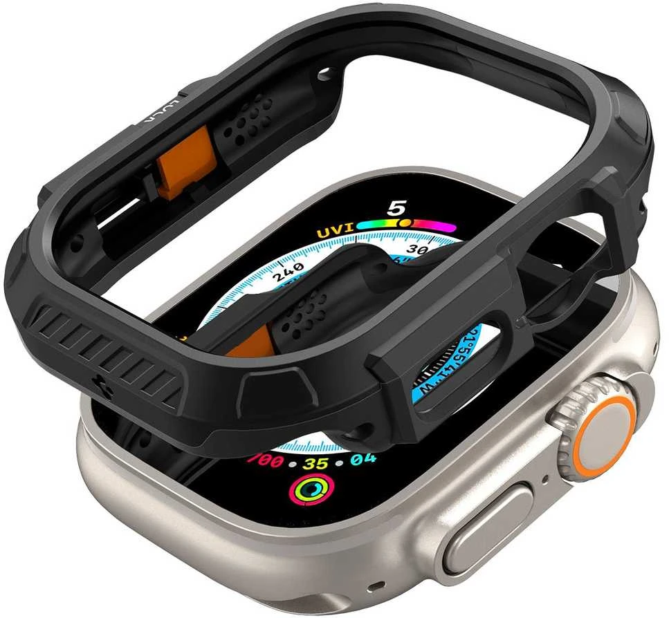 Spigen Lock Fit, juodas - Apple Watch Ultra 2/Ultra 49mm