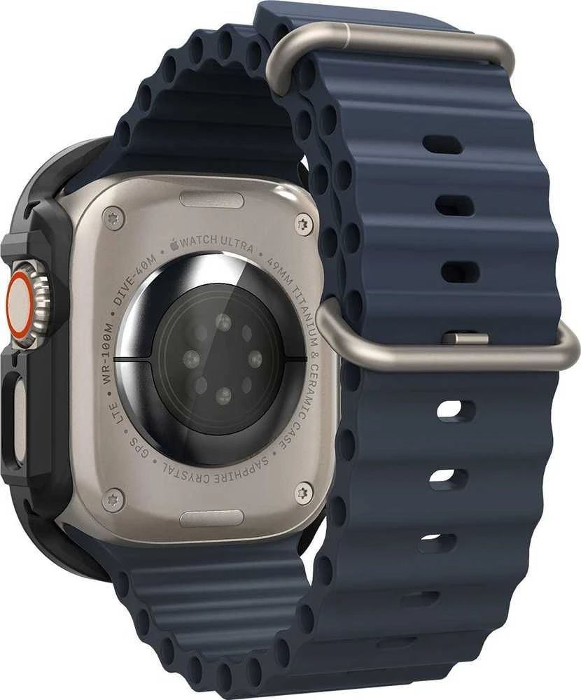 Spigen Lock Fit, juodas - Apple Watch Ultra 2/Ultra 49mm