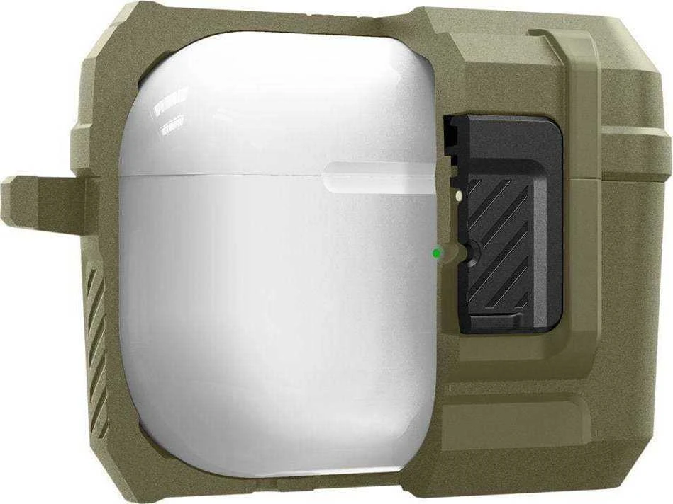 Dėklas Spigen Lock Fit, vintažinė chaki - AirPods Pro 2