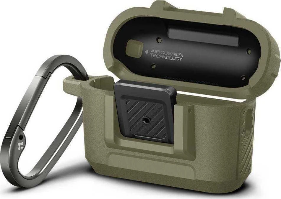 Dėklas Spigen Lock Fit, vintažinė chaki - AirPods Pro 2