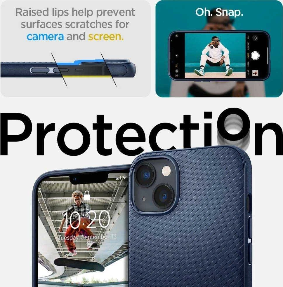 Spigen Mag Armor Apple iPhone 14 Plus dėklas telefonui mėlynos spalvos