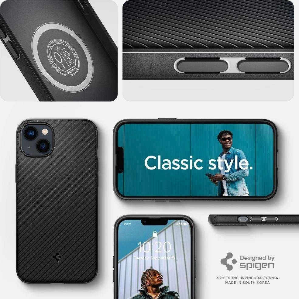 Spigen Mag Armor Apple iPhone 14 Plus dėklas telefonui juodos spalvos