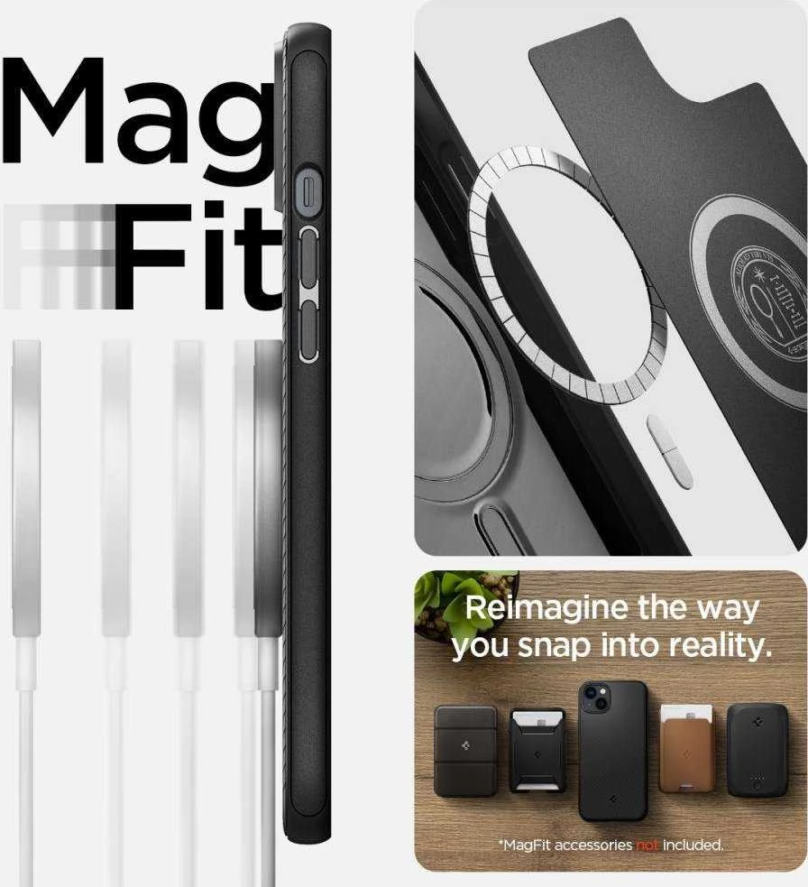 Spigen Mag Armor iPhone 14 Plus dėklas telefonui juodos spalvos