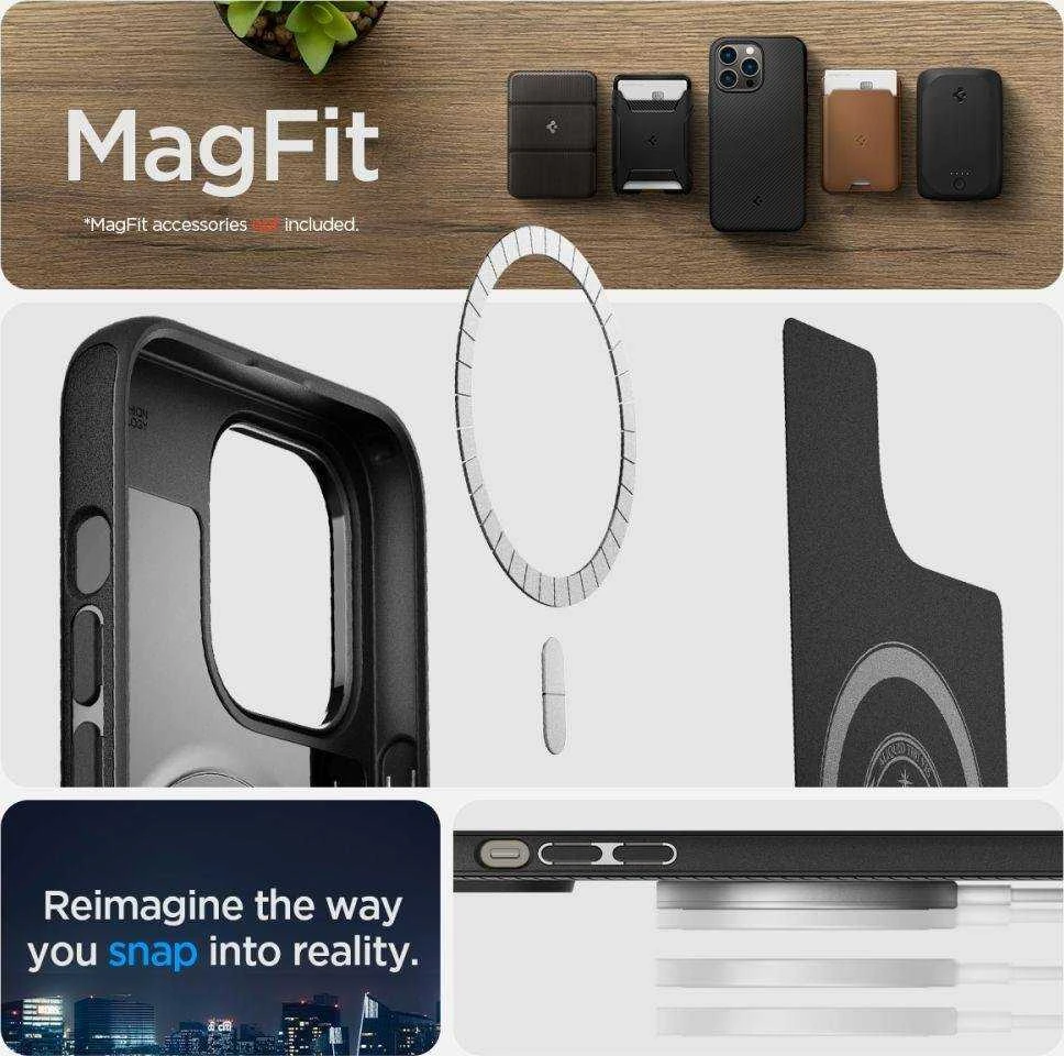 Spigen Mag Armor – dėklas skirtas Apple iPhone 14 Pro Max Juodas