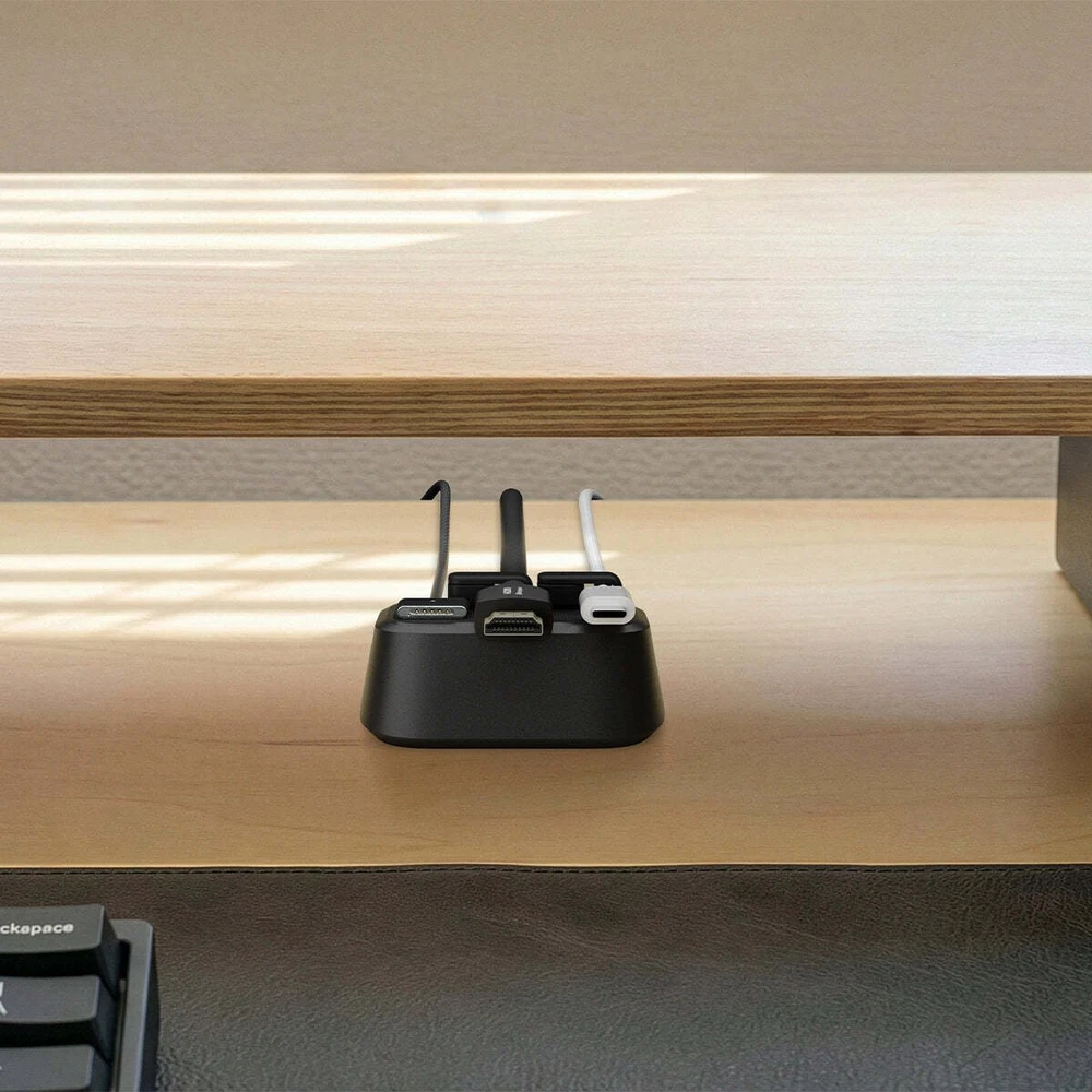 Spigen Magnetinis kabelių laikiklis, juodas