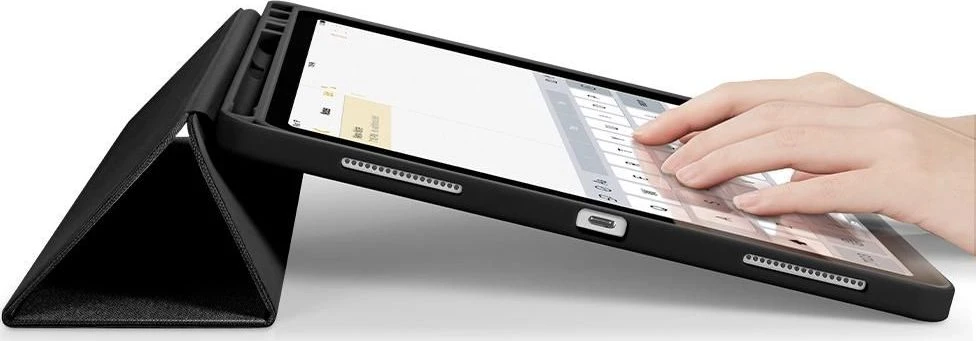 Spigen Urban Fit, juodos spalvos – Apple iPad Pro 11″ (2022/2021/2020/2018)