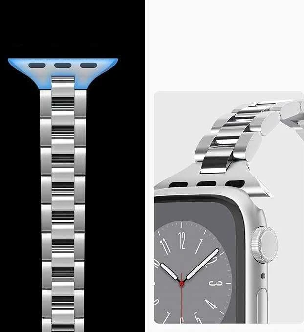 Spigen Modern Fit 316L Band, sidabrinis - Apple Watch 42mm/41mm/40mm/38mm