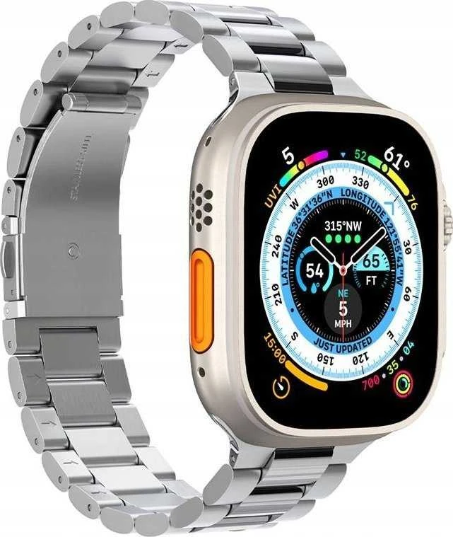 Spigen Modern Fit 316L Band, sidabrinis - Apple Watch 49mm/46mm/45mm/44mm/42mm