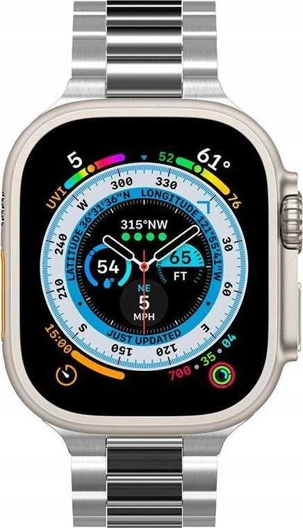 Spigen Modern Fit 316L Band, sidabrinis - Apple Watch 49mm/46mm/45mm/44mm/42mm