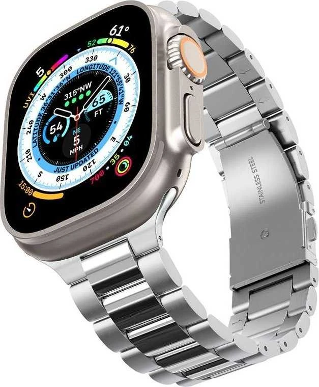Spigen Modern Fit 316L Band, sidabrinis - Apple Watch 49mm/46mm/45mm/44mm/42mm