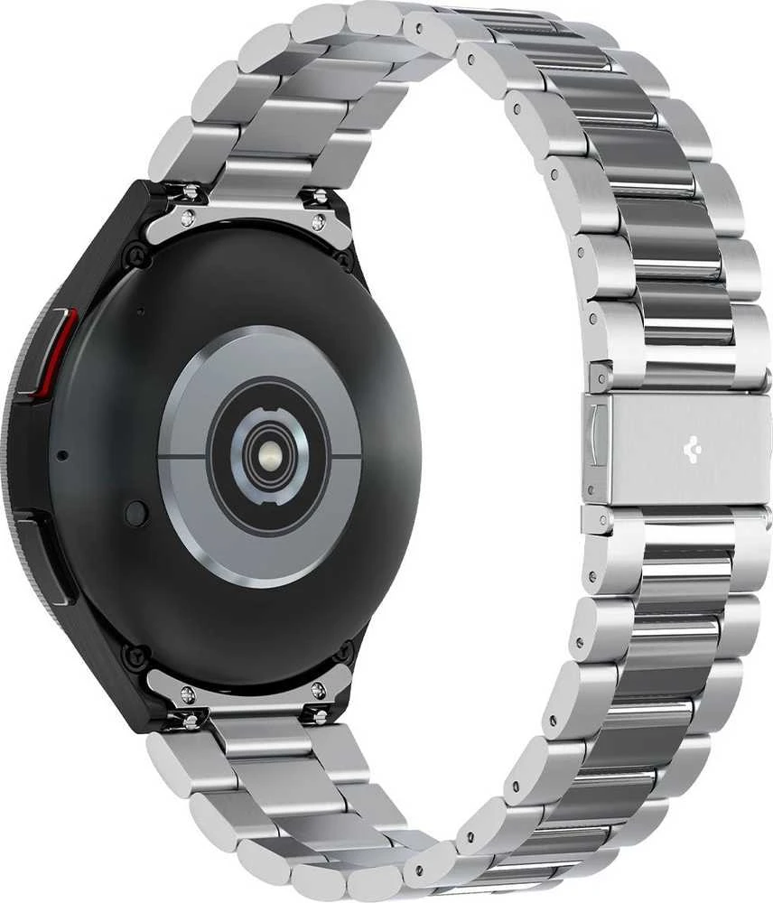 „Spigen Modern Fit 316L“ dirželis, sidabrinis - „Samsung Galaxy Watch6 Classic“ 47 mm