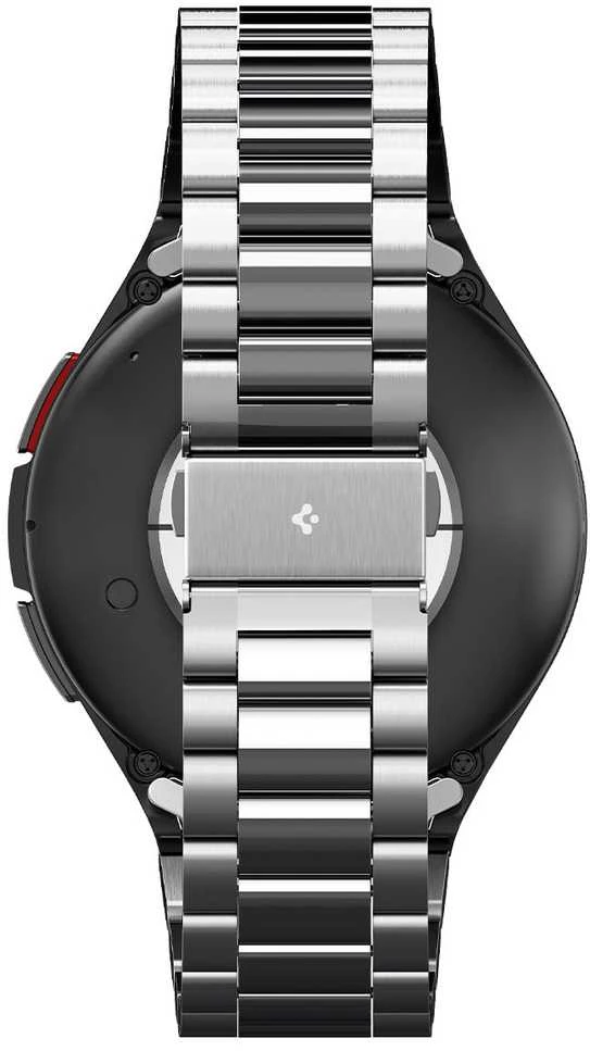 „Spigen Modern Fit 316L“ dirželis, sidabrinis - „Samsung Galaxy Watch6 Classic“ 47 mm