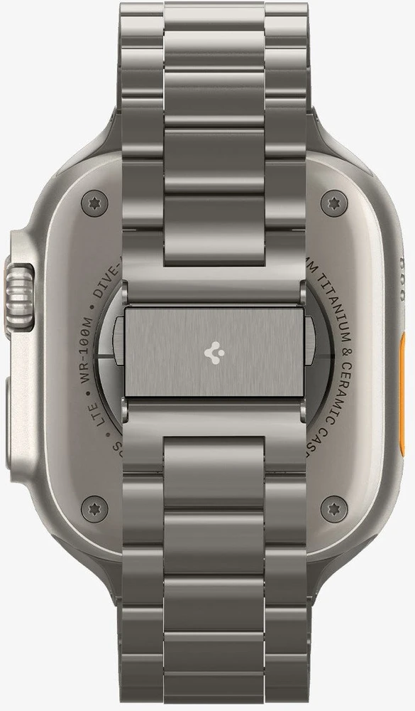 „Spigen Modern Fit“ titano dirželis, natūralus titanas - „Apple Watch 49mm/46mm/45mm/44mm“