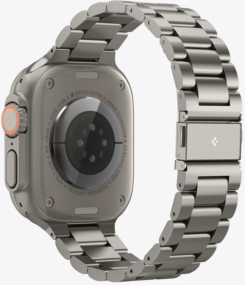 „Spigen Modern Fit“ titano dirželis, natūralus titanas - „Apple Watch 49mm/46mm/45mm/44mm“