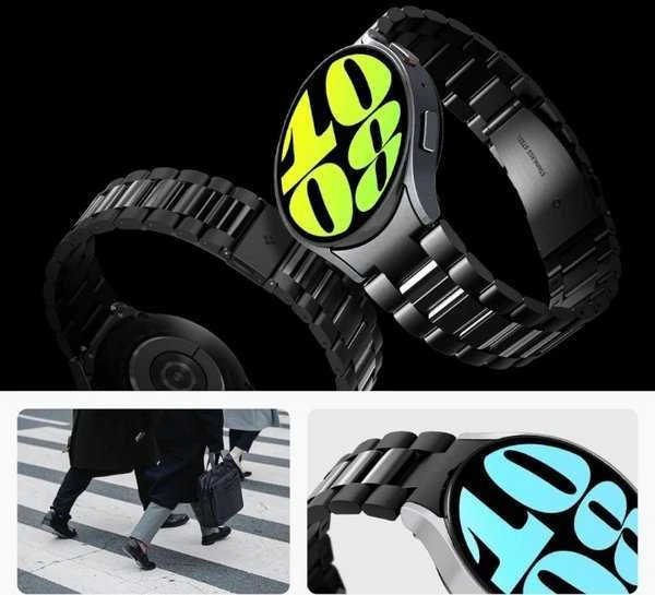 Spigen Modern Fit 316L Band, juodas - Samsung Galaxy Watch6 44mm