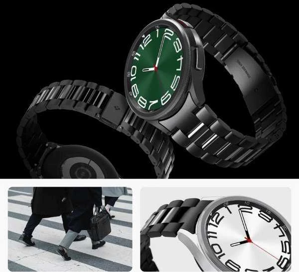 „Spigen Modern Fit Band“ – apyrankė, skirta „Samsung Galaxy Watch 6 Classic“ 47 mm (juodas)