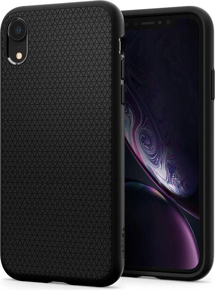 Dėklas Spigen Liquid Air, juodos spalvos – Apple iPhone XR
