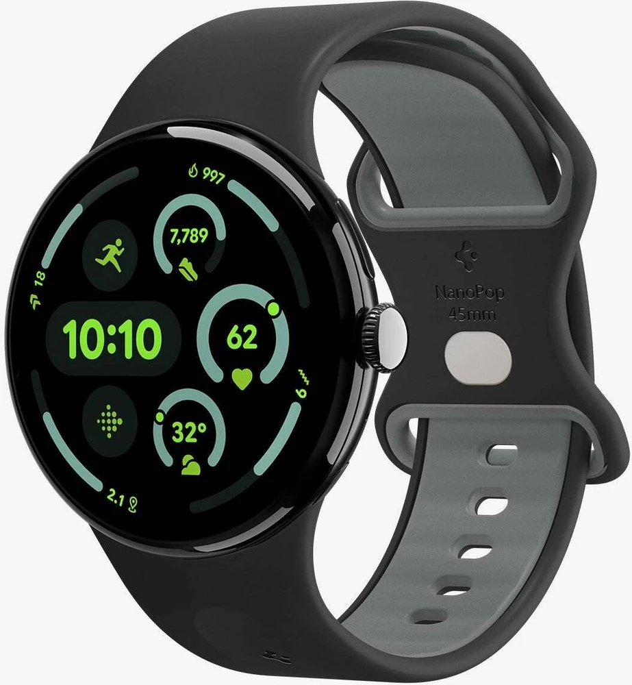 Spigen Nano Pop Band, juodas sesame - Google Pixel Watch 4/3 45mm