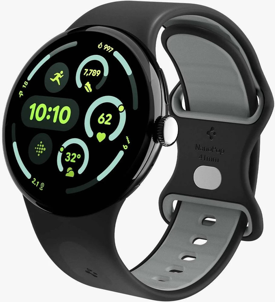 Spigen Nano Pop Band, juodas sesame - Google Pixel Watch 4/3/2/1 41mm