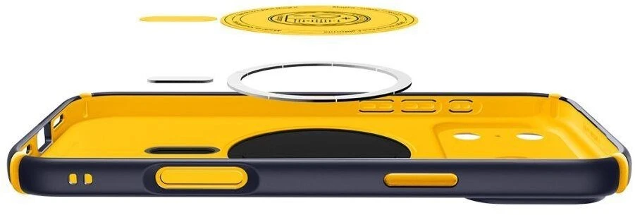 Dėklas „Spigen Nano Pop Hybrid MagSafe“, mėlynių tamsiai mėlynas - iPhone 17 Pro Max