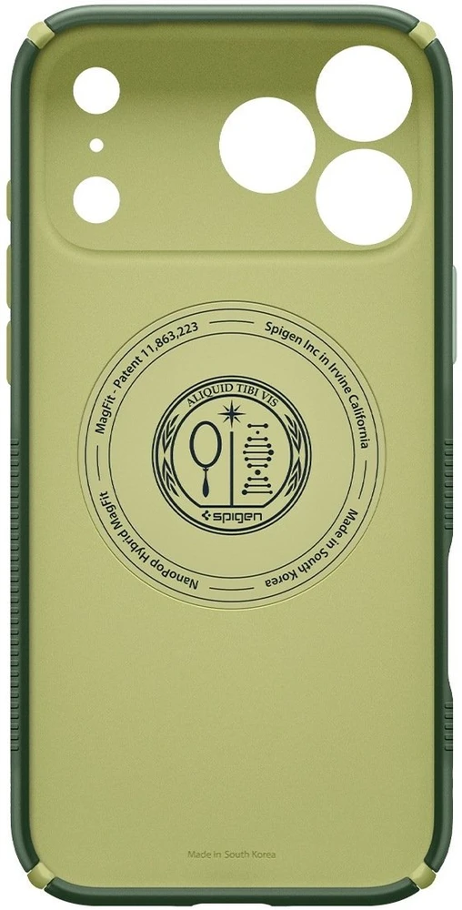 Dėklas Spigen Nano Pop MagSafe Case for iPhone 18 Pro / 17 Pro - Žalias