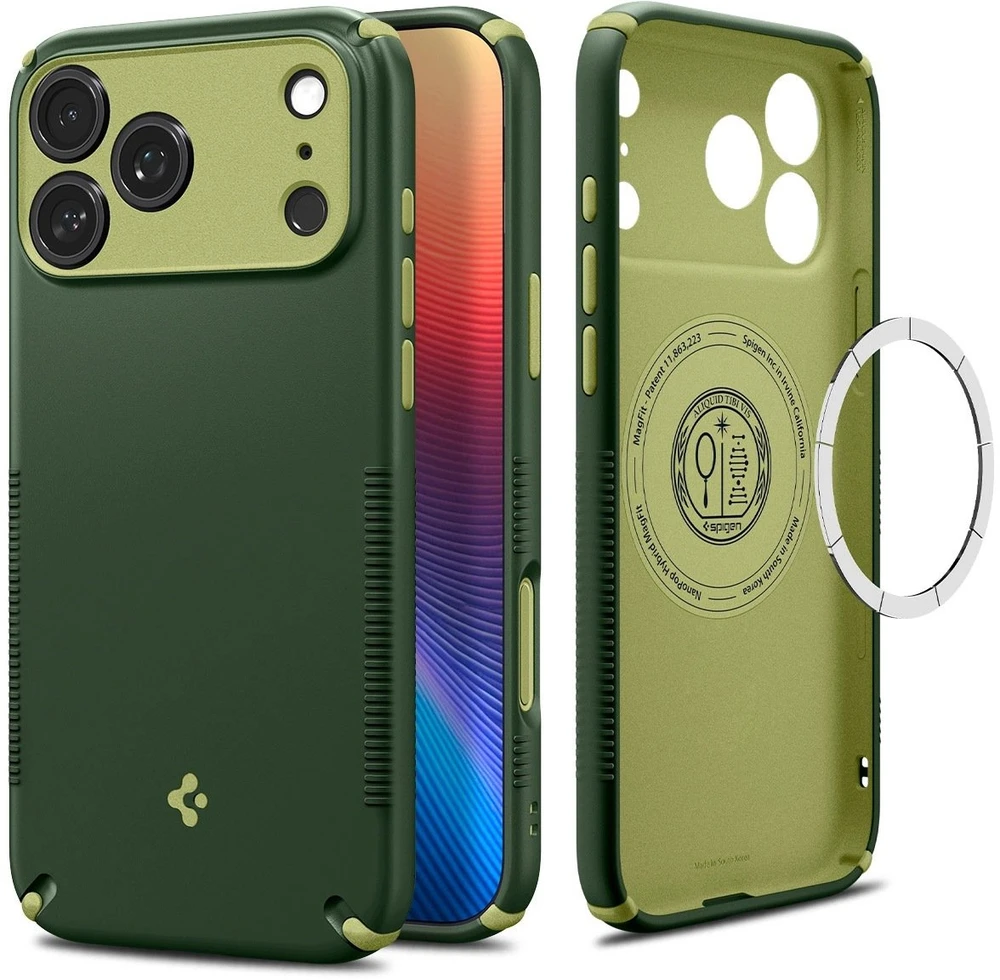 Dėklas Spigen Nano Pop MagSafe Case for iPhone 18 Pro / 17 Pro - Žalias