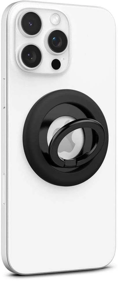 Spigen Nano Pop MagSafe telefono laikiklis, juodas sezamas