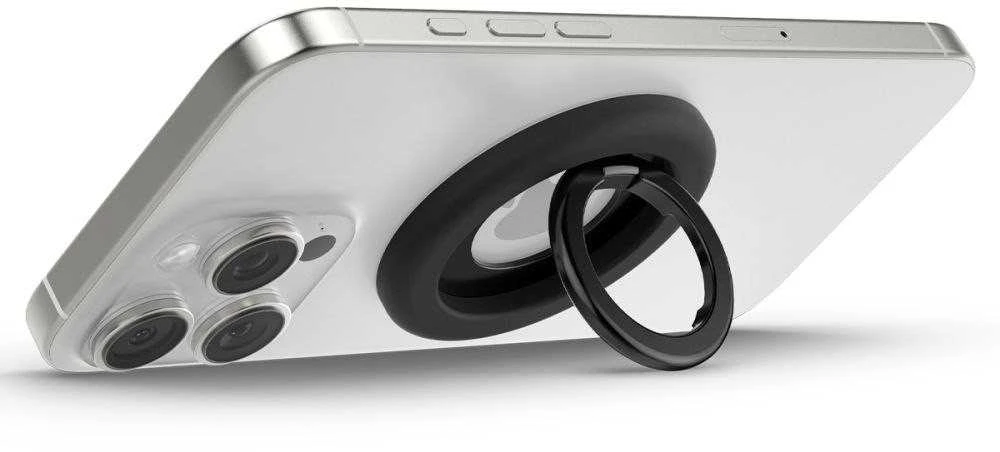Spigen Nano Pop MagSafe telefono laikiklis, juodas sezamas