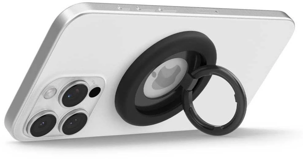 Spigen Nano Pop MagSafe telefono laikiklis, juodas sezamas
