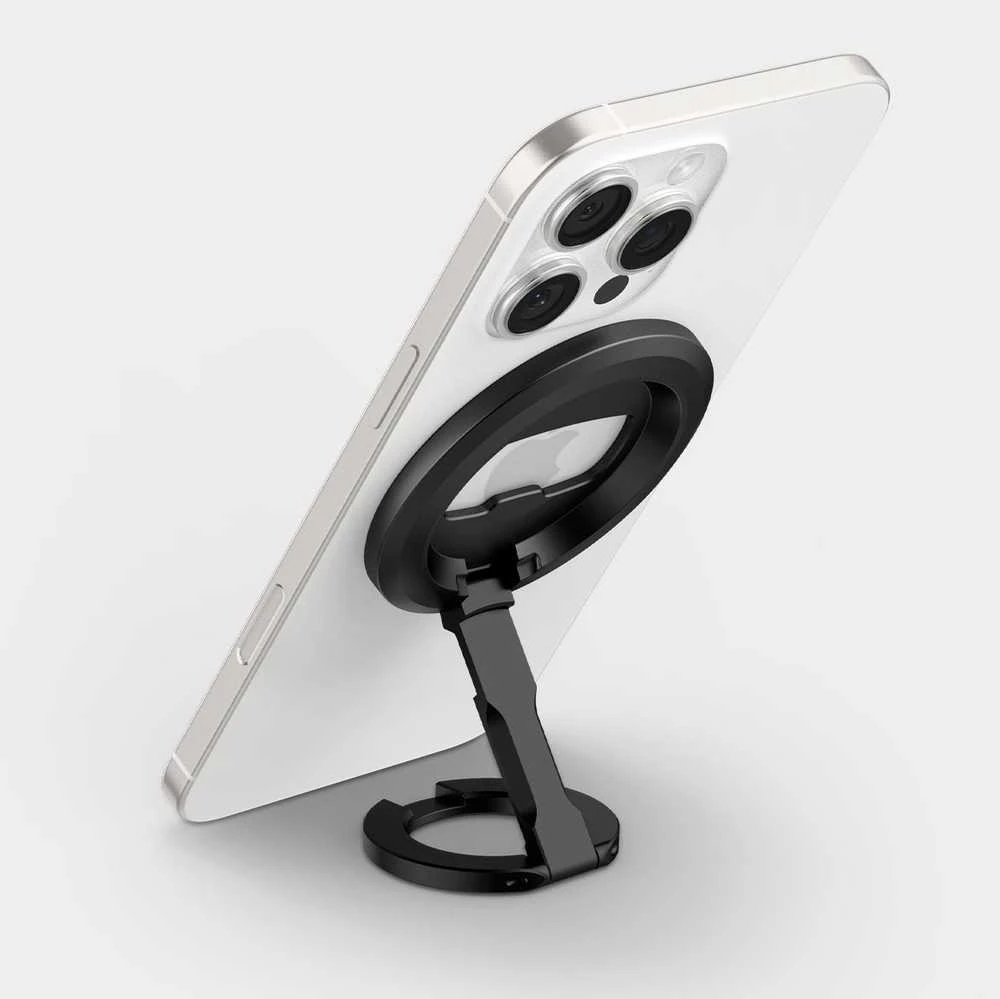 Spigen O-Mag magnetinis telefono laikiklis su reguliuojamu stovu