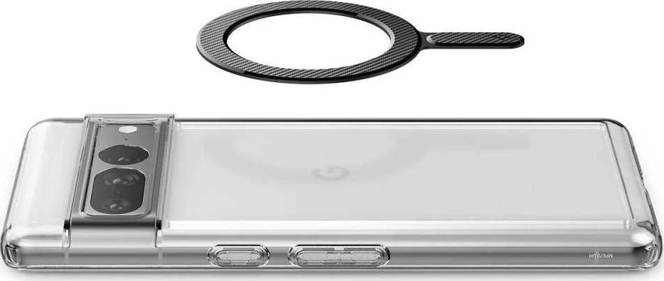 Dėklas Spigen OneTap Ring magnetinė plokštelė, anglies raštas