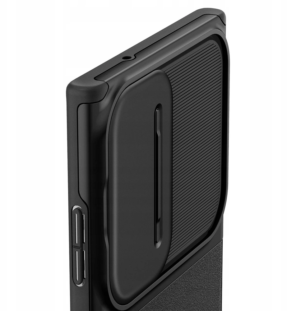 Spigen Optik Armor dėklas skirtas Samsung Galaxy S26 Ultra – juodos spalvos