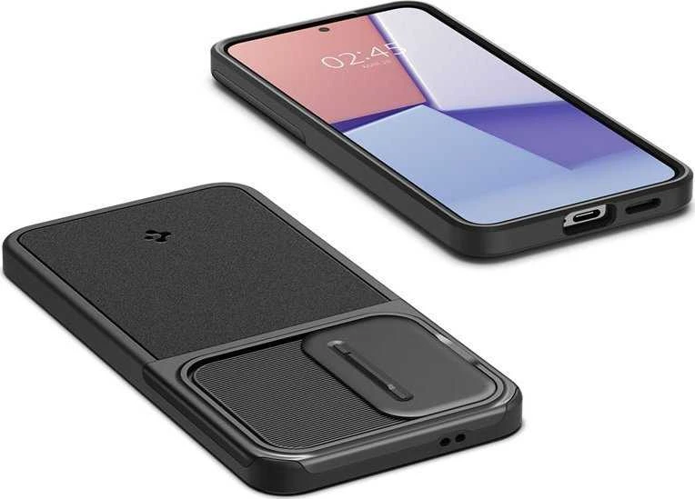 Samsung Galaxy S24 Spigen Optik Armor dėklas telefonui juodos spalvos