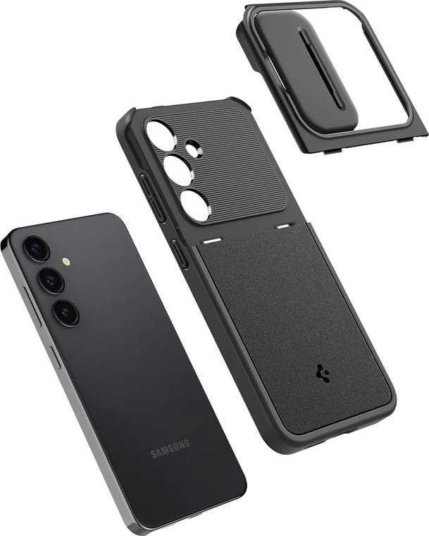 Samsung Galaxy S24 Spigen Optik Armor dėklas telefonui juodos spalvos