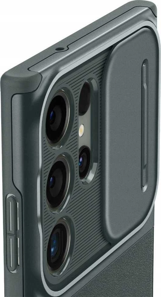 Spigen Optik Armor dėklas skirtas Samsung Galaxy S25 Ultra – žalios spalvos